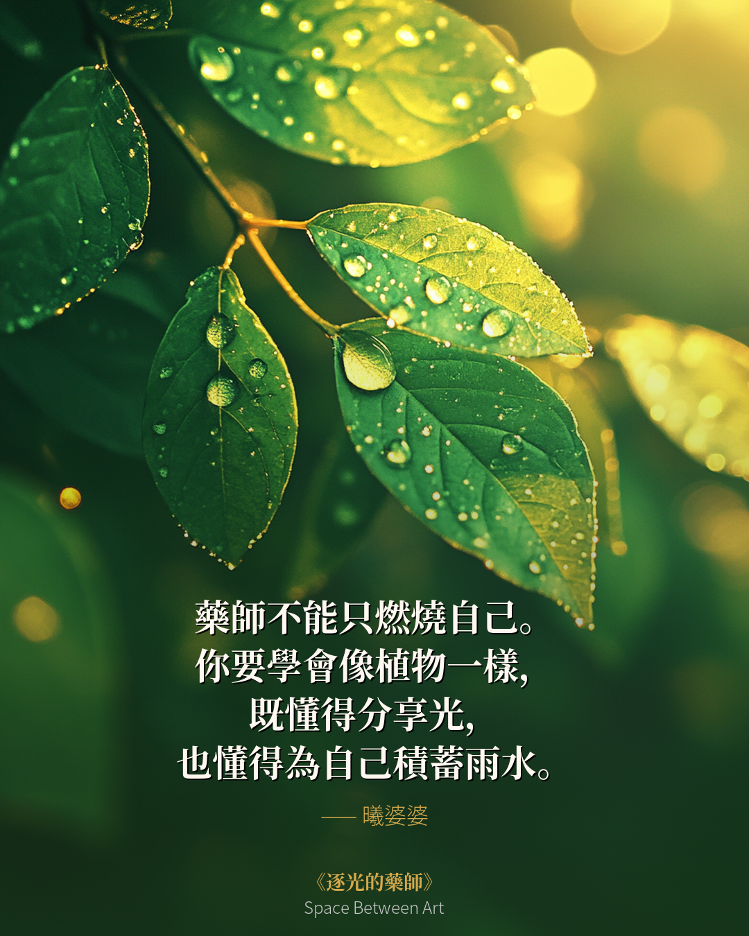 為自己積蓄雨水